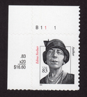 Scott #3433 Edna Ferber Plate # Single Stamp - MNH UL w/Price