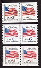 Scott #2889-2890-2891 Old Glory Pair of Coil Stamps - MNH