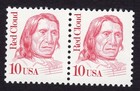 Scott #2175 Red Cloud Pair of Stamps - MNH