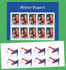 Scott #6105-6097 Mister Rogers & Soccer Title Block Forever Stamps - MNH