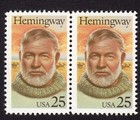 Scott #2418 Ernest Heminway Pair of Stamps - MNH