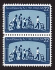 Scott #2153 Social Security Pair of Stamps - MNH