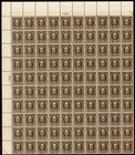 Scott #551 Nathan Hale Sheet of 100 Stamps - MNH P#17030