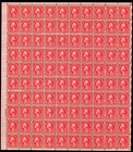 Scott #634 George Washington Sheet of 100 Stamps - MNH P#21418 Normal EE