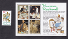 Scott #2839-2840 Norman Rockwell Souvenir Folio Sheet of 4 & Single Stamps- MNH