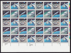 Scott #c125a Futuristic Mail Delivery Airmail Sheet of 40 Stamps MNH P#1112-1 LR