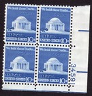 Scott #1510 Jefferson Memorial Plate Block of 4 Stamps - MNH P#34591