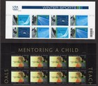 Scott #3555a-3556 Winter Sports Mentoring A Child Title Block of 8 Stamps - MNH