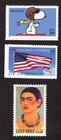 Scott #3507-3508-3509 Snoopy Honoring Veterans Flag Kahlo Single Stamp - MNH