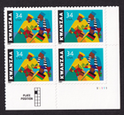 Scott #3548 Kwanzaa Plate Block of 4 Stamps - MNH LR