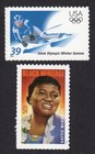Scott #3995-3996 Italy Olympics Hattie McDaniel (Clark Gable) Single Stamp - MNH