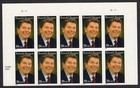 Scottt #4078 Ronald Reagan Plate Block of 10 Stamps - MNH Top