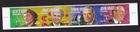 Scott #4227a (4224-27) American Scientists Plate Strip of 4 Stamps - MNH Bottom