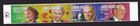 Scott #4227a (4224-27) American Scientists Strip of 4 Stamps - MNH w/Plate Pos