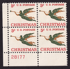 Scott #1276 Angel with Trumpet Plate Block of 4 Stamps - MNH LL