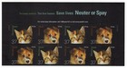 Scott #3671a (3670-71) Spay & Neuter Pets Title Block of 8 Stamps - MNH
