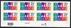Scott #3695 Happy Birthday Plate Block of 8 Stamps - MNH Bottom