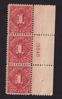 Scott #J61 Postage Due Plate Block of 3 Stamps - MNH P#13846
