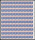 Scott #O127 Official Mail Sheet of 100 Stamps - MNH P#5 UR