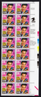 Scott #2721 Elvis Presley King of Rock & Roll Plate Block of 16 Stamps - MNH LR