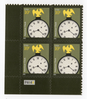 Scott #3757 Classic American Clock Plate Block of 4 Stamps - MNH
