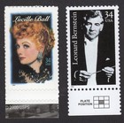 Scott #3521-3523 Leonard Bernstein Lucille Ball Single Stamp - MNH w/Selvage