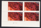 Scott #c139 Bryce Canyon Plate Block of 4 Airmail Stamps - MNH P#S11111 LL