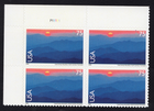 Scott #c140 Great Smoky Mountains Plate Block of 4 Airmail Stamps - MNH UL