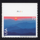 Scott #c140 Great Smoky Mountains $0.75 Single Airmail Stamp - MNH w/Plate #