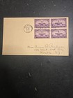 Iowa Territorial Centennial FDC, # 838, 3-Cent, AUG 24, 1938, Block of four