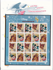 Scott #3868a (3865) Disney Friendship Sheet of 20 Stamps - MNH White Ace Page