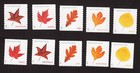 Scott #5970a-5975a Vibrant Leaves Postcard Set of 5 Sheet & Coil Stamps - MNH