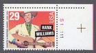 Scott #2723A Hank Williams Plate # Single Stamp - MNH