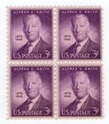 Scott #937 Alfred E. Smith NY Governor Plate Block of 4 Stamps - MNH VF