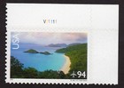 Scott #c145 St. John, US Virgin Islands Plate # Single Airmail Stamp - MNH UR B