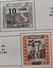 Stamp Saar1921 #87, 90 & 102 MH; #107 & 110 used