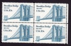 Scott #2041 Brooklyn Bridge Block of 4 Stamps - MNH