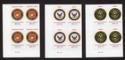 Scott #6010 6011 6012 Army Marines Navy 250th Plate Block of 4 Stamps MNH