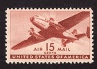 Scott #c28 Twin motored Transport Plane Airmail Single Stamp - MNH