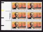Scott #2147 F.A. Bartholdi Statue of Liberty Copyright Block of 6 Stamps - MNH