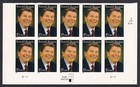 Scott #3897 Ronald Reagan Plate Block of 10 Stamps - MNH Bottom
