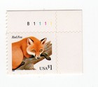 Scott #3036 Red Fox Plate # Single Stamp - MNH UR