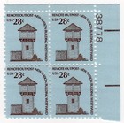 Scott #1604 Fort Nisqually Plate Block of 4 Stamps - MNH P#38778 UR #2