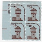 Scott #1604 Fort Nisqually Plate Block of 4 Stamps - MNH P#38779 UL