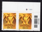 Scott #3471 Eagle Art Deco Plate # Pair of Stamps - MNH UR