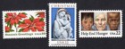 Scott #2164 2165 2166 Hunger Poinsettias Madonna Single Stamp - MNH
