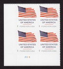 Scott #6016 Flag Plate Block of 4 Forever Stamps - MNH