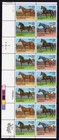 Scott #2158a (2155-58) Horses Plate Block of 16 Stamps - MNH UL