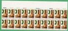 Scott #1843 Christmas Wreath & Drum Window Plate Block of 20 Stamps - MNH Top #1
