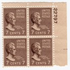 Scott #812 Andrew Jackson Plate Block of 4 Stamps - MNH P#22797 UR #5 VF/XF